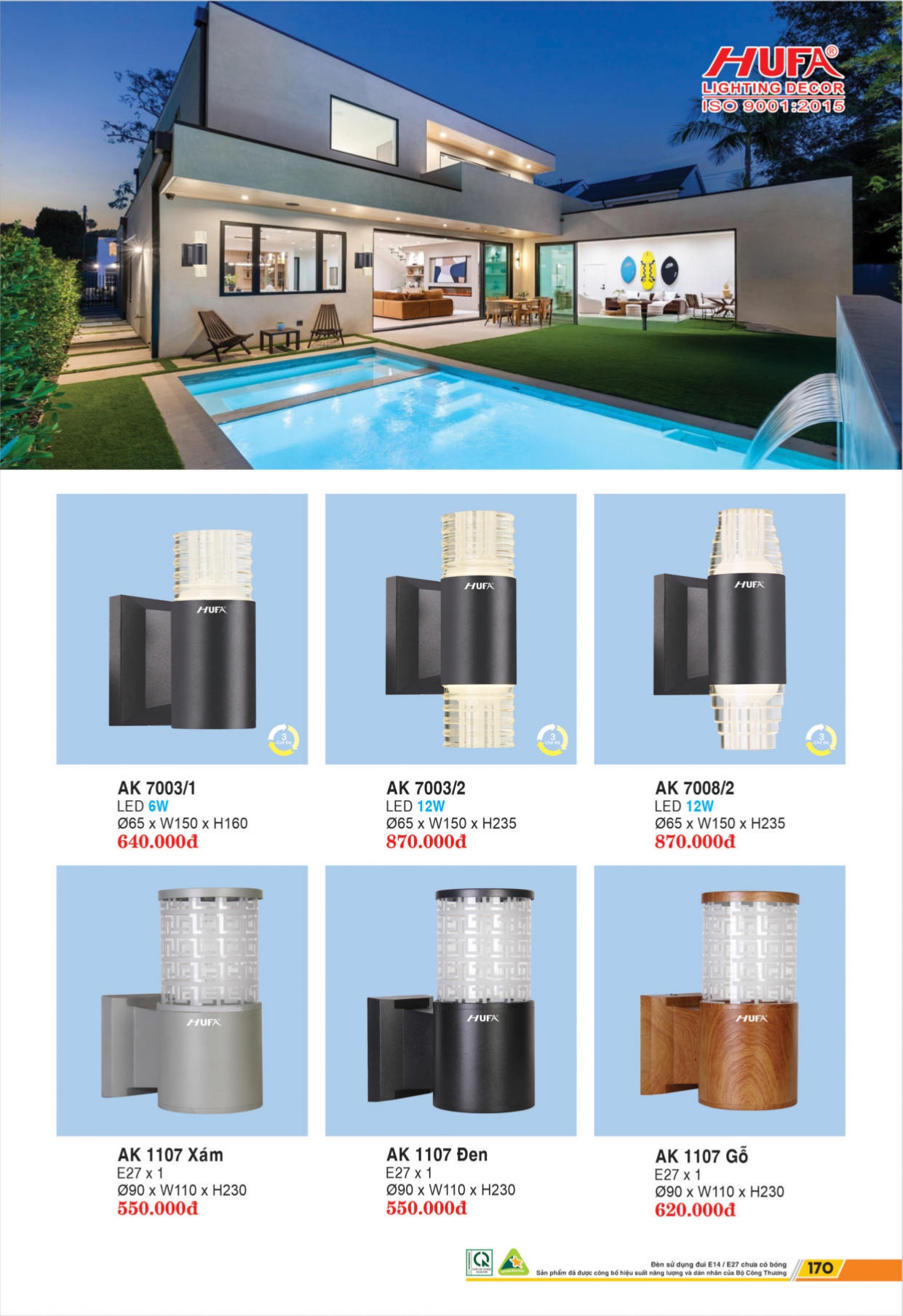 Bảng giá đèn LED HUFA 2026